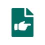 Icon of a document with a pointing finger