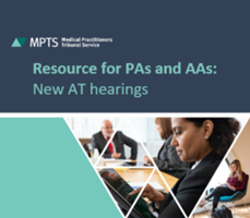 Image of the cover of 'Resources for PAs and AAs: new AT hearings'