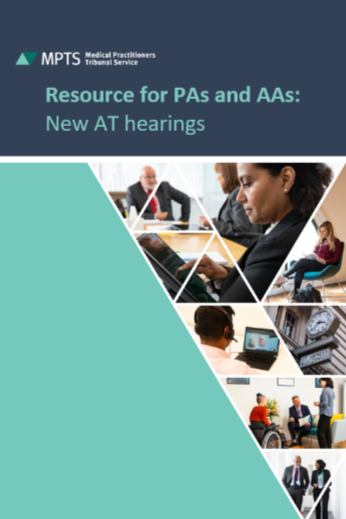 Image of the cover of 'Resources for PAs and AAs: new AT hearings'