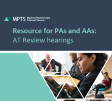 Image of the cover of 'Resources for PAs and AAs: Review AT hearings'